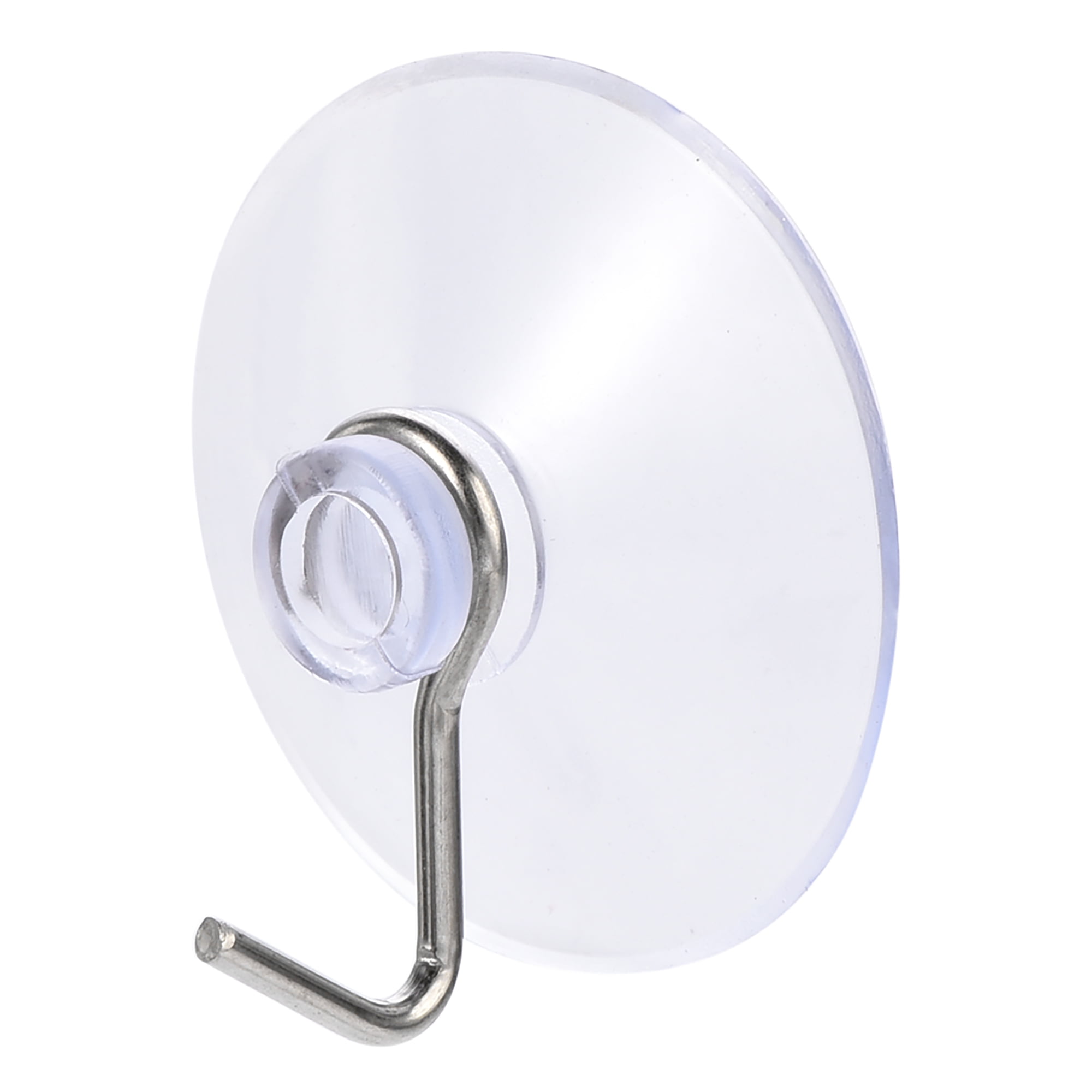 Suction Cup Hooks 30mm Dia Clear PVC Wall Hooks for Kitchen Bathroom