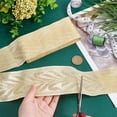 thumbnail image 4 of 5 Yards Gold Jacquard Ribbon 2.6inch Embroidery Jacquard Trim Woven Ribbon Fabric Trim Fringe Vintage Flower Strap for Crafts Gift Wrapping Bouquet Sewing Wedding, 4 of 7