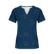 thumbnail image 5 of Tops Cortos para las Mujeres Impresas Blusas Botón Camiseta Manga Corta Cuello en V, Top de Moda para Primavera Verano, 5 of 5