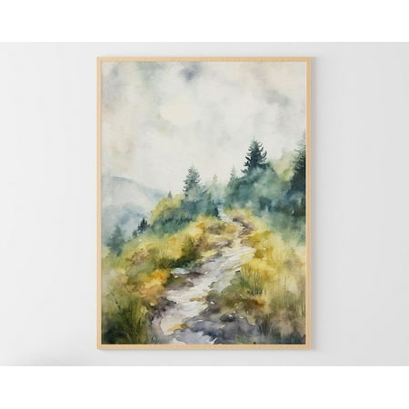 Appalachian Trail Poster: Blue Ridge Mountain Landscape, Unframed Poster Size 8x12