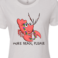 thumbnail image 4 of Inktastic More Beads, Please Cute Mardi Gras Crawfish Women's T-Shirt, 4 of 5