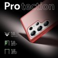 thumbnail image 4 of Mist Series Designed for Samsung Galaxy S23 Ultra Case, [Support Wireless Charging] Slim Silicone Case for S23 Ultra 6.8 inch, Red, 4 of 14
