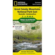 National Geographic Trails Illustrated M Great Smoky Mountains National Park East: Kuwohi, Cataloochee Map, Book 317, (Paperback)