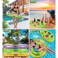 thumbnail image 4 of Flotador Refrigerador Inflable POZA Lujo Verde Dorado 39x23 cm, 4 of 7