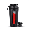 thumbnail image 3 of Shaker Bottles for Protein Mixes Stainless Steel Protein Shaker Not Stays Cold/Hot, Visible Window Metal Shaker Cups-B, 3 of 7