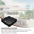 thumbnail image 5 of 10 ft. Octagon Cantilever Patio Umbrellas Adjustable 5 Angle Outdoor Umbrella Beige Square with base, 5 of 6