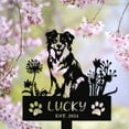 thumbnail image 6 of Personalized Pet Memorial Grave Marker Metal Stake - Custom Pet Loss Stake Memorial Plaques for Outdoors, Grave Decorations for Cemetery, Pet Sympathy Gift, Dog Tombstones for Graves Outdoor Garden, 6 of 8