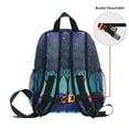 thumbnail image 5 of FORMRS School Backpack with Front Zippered Pocket 12" Elementary Student Travel Daypack, Purple Moonlight Forest, 5 of 6