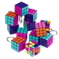 thumbnail image 7 of Puzzle Cube Party | Mini Retro Neon Speedcubes with Keychain | Perfect Goodie Bag filler, Pinata Stuffer | Sensory fidget toy | 12 Pack, 7 of 7