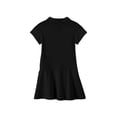 thumbnail image 4 of Girl Sporty Dress Short Sleeve Polo Uniform Dresses Summer Clothes Kids Casual Sundress with Pockets Black 110, 4 of 5