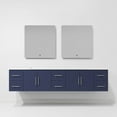 thumbnail image 5 of Sonoma 84 in W x 22 in D Navy Blue Double Bath Vanity, Cultured Marble Top and 36 in LED Mirrors, 5 of 11
