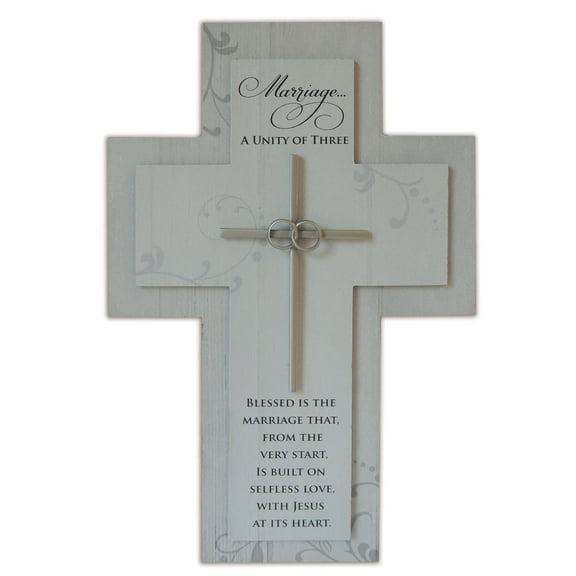 Wall Cross-Marriage/Unity Of Three (10.5")