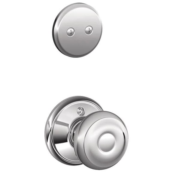 Schlage F94-Geo Georgian One-Sided Dummy Interior Pack - Chrome