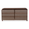 thumbnail image 3 of Moe's Home Collection Rye Solid Mango Wood 6-Drawer Dresser in Warm Brown, 3 of 11