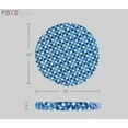 thumbnail image 6 of FBTS Prime 22x22 inch Round Blue Geometric Outdoor Floor Cushions, Pack of 2, 6 of 6