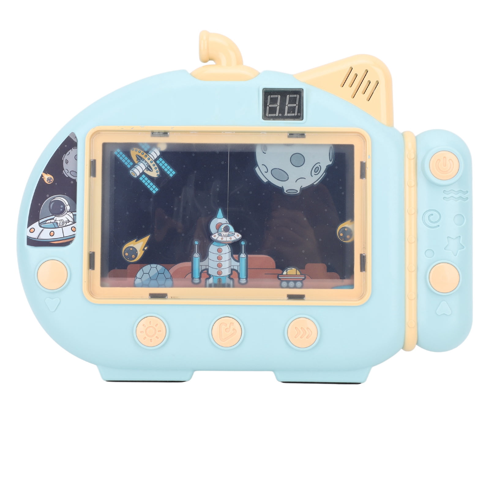 Obstacle Avoidance Game Console Space Themed Creative Video Gamepad Handheld Educational Sensory Toy Blue