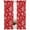 Red, variant on Semi Sheer Window Curtains 63 Inches Long, Red Christmas Rod Pocket Voile Silky Chiffon Curtain Treatment Drapes for Kitchen, Living Room, White Snowflake Merry Christmas 52"x63", 2 Panels