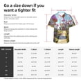 thumbnail image 3 of Yiaed Dreamy Mushroom House Print Hawaiian Shirt for Men Short Sleeve Button Down Shirts Beach Shirts for Men-Medium, 3 of 5