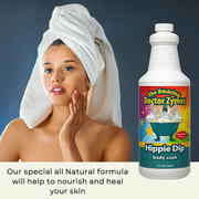 Dr. Zymes Hippie Dip Body Soak - Luxurious, Holistic Bathing for Skin Nourishment - Stress Relief & Spa-like Relaxation - 8oz