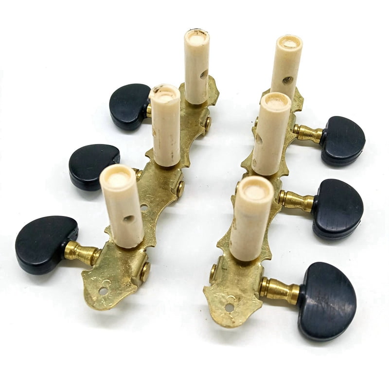 4X Left Right Classical Guitar String Tuning Pegs Machine Heads Tuners Keys 3L3R Professional Guitar Accessories,Black