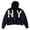 Blue, variant on Men's Letter Embroidery Zip Up Hoodie Sweatshirt Long Sleeve Crewneck Colorful Hip Hop Streetwear Jacket