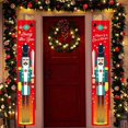 thumbnail image 5 of Topwoner Merry Decor Banners Outdoor Indoor Decorations Welcome Bright Red Porch Sign Hanging for Home Wall Door Holiday Party Decor, 5 of 6