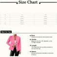 thumbnail image 3 of Pxiakgy New Button Patterned Small Suit Jacket for Formal Wear During The New School Season Womens Blazer Summer Blazers for Women Lightweight Blazers for Women Business Casual Rose Gold S, 3 of 8