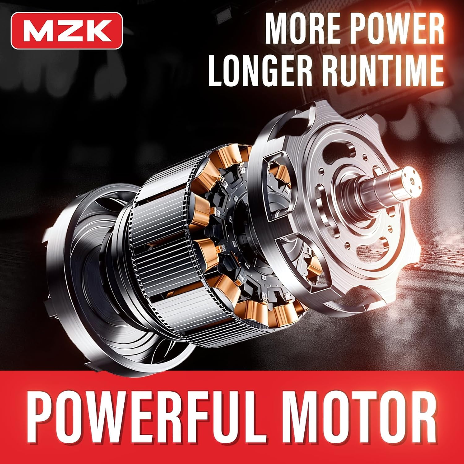 MZK 40V 13”Cordless Electric Lawn Mower,with 4-Position Height Adjustment,Compact and Lightweight Push Battery Powered Lawn Mower (2 * 4AH Batteries)