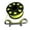 Fluorescent Yellow, variant on harayaa 7.8cm Scuba Diving Reel Professional for Buoy Deployment Compact Accessories Fluorescent Yellow
