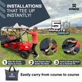 thumbnail image 3 of KNOX 4 Person Golf Cart Enclosure 79" Long Roof, 600D Portable Transparent Driving Golf Cart Cover Storage, Golf Cart Accessories, Compatible with EZGO TXT/RXV, Yamaha, Club Car DS Precedent, 3 of 7