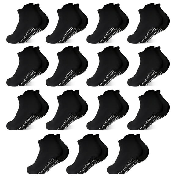 SkiBeaut Non-Slip Toddler Socks 15 Pairs Non Skid Low Cut Socks for 1-7 Years Anti Skid Ankle Socks for Baby Kids Boys Girls