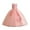1#Pink, variant on Tiijoy Little Girls Sleeveless Lace Mesh Dress Birthday Party Pageant Gown, Sizes 6-7