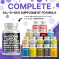 thumbnail image 3 of Clean Nutraceuticals Magnesium Complex with Magnesium Glycinate Citrate Malate Oxide Taurate Aspartate Orotate & Mag Chloride, Zinc Copper Manganese & Vitamin C B1 B2 B6 B12 Complex - 1Pack, 3 of 10