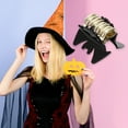 thumbnail image 5 of Unique Bargains Halloween Bat Style Hair Clips 1.97" 3 Pcs Black Gold Tone Silver Tone, 5 of 5