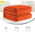 thumbnail image 5 of 5 Piece New Fluffy Pattern Comforter Set, 800 TC, 100% Egyptian Cotton, Super King Size Orange Solid, 5 of 6