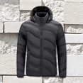 thumbnail image 2 of OJinShaWanO Fall Jackets Men's 2025 Fall and Winter Hig H Qu Ality Cott on Clothing Casual Ribs Cott on Jacket Hooded Models, 2 of 4