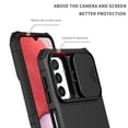 thumbnail image 6 of Rugged Case for Samsung Galaxy A54 5G Camera Lens Sliding Cover, Hidden Bracket Kickstand Hybrid PC + TPU Military Grade Heavy Duty Shockproof Case for Samsung Galaxy A54 5G,Black, 6 of 12