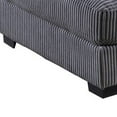 thumbnail image 4 of Joana Cocktail Ottoman- Dark Gray Wide Welt Corduroy Fabric- 37 Inch, 4 of 5
