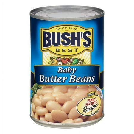 BUSH'S Best Baby Butter Beans, 16 oz (Pack of 3)