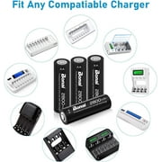BONAI AA Rechargeable Batteries High-Capacity 2800mAh 1.2V NiMH Battery Low Self Discharge Pre-Charge Double AA Battery 24 Pack