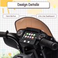 thumbnail image 6 of Kids Ride On Motorcycle, Licensed Indian 6V Ride on Toy Electric Motorcycle with USB, AUX，Music and Headlight for Toddler Boys and Girls, 6 of 9