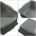 thumbnail image 3 of Yesdate 4 Packs 24 L Plastic Commercial Bus Box, Large Bus Tub, Utility Bus Tote, Grey, 3 of 6