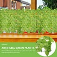 thumbnail image 4 of 1 Ensemble de Plante Verte Simulée Murale Feuille Verte Réaliste Clôture Décoration Maison, 4 of 8