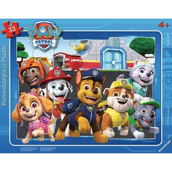 Puzzle Ravensburger 05145 de 33 piezas de Paw Patrol, 32 x 25 cm