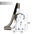 thumbnail image 2 of FORMRS Womens Crossbody Sling Bag Travel Daypack Shoulder Chest Backpack, Cartoon Snowmen, 2 of 7