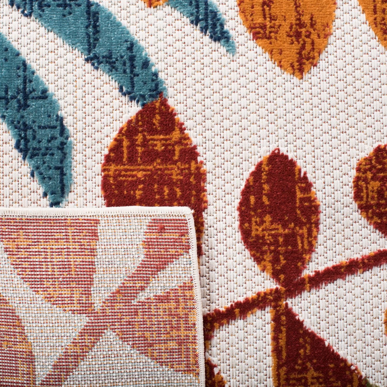 SAFAVIEH Cabana Elouise Floral Indoor/Outdoor Area Rug
