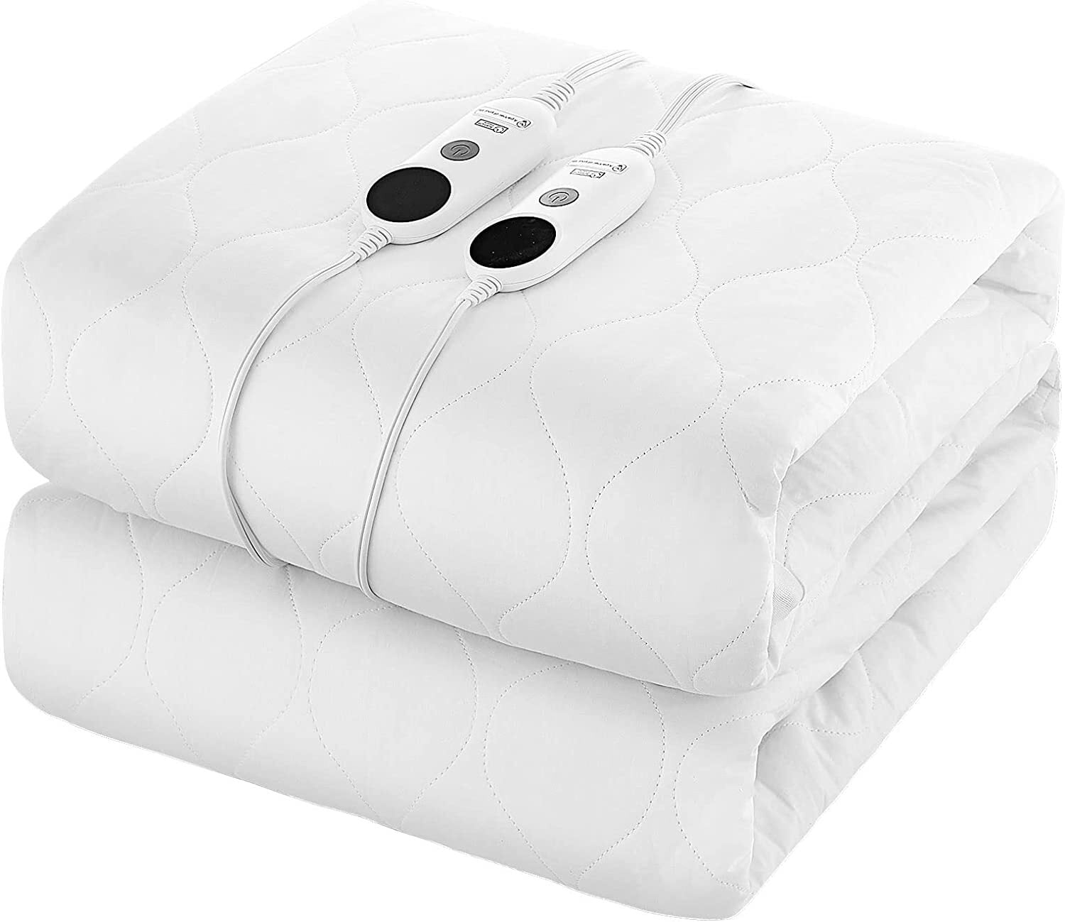 Heated Mattress Pad King Size, 78x80in Quilted Cotton Electric Mattress