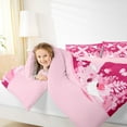 thumbnail image 4 of Manfei Kawaii Bow Tie Queen Comforter Set,Rustic Flowers Bedding Sets,Cute Birds Bedding Comforter Set For Girls Teens,Breathable Home Decor Reversible,3pcs, 4 of 8