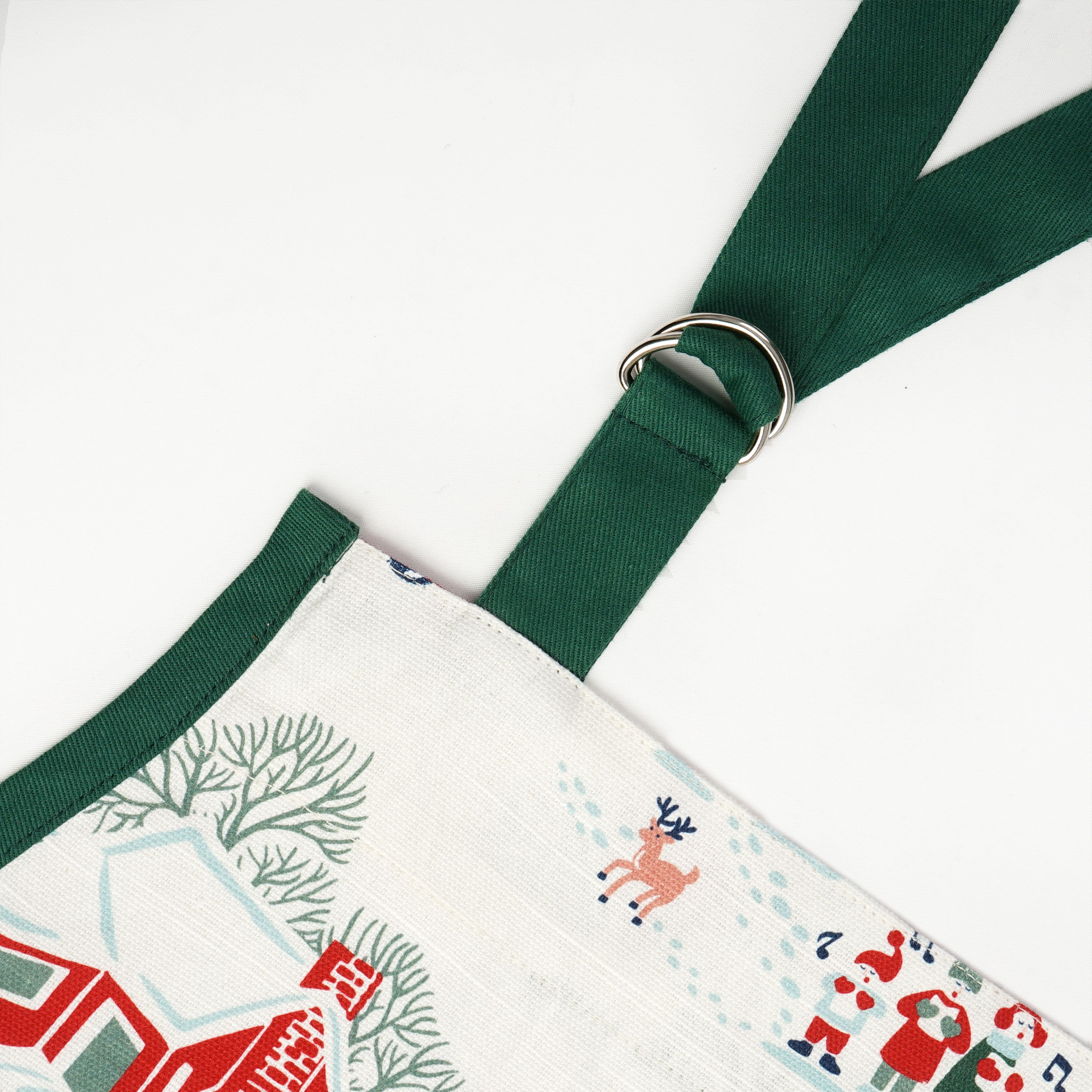 Holiday Time Christmas Plaid Apron – Festive Holiday Baking Apron