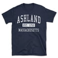 thumbnail image 1 of Ashland Massachusetts Classic Established Men's Cotton T-Shirt, 1 of 1